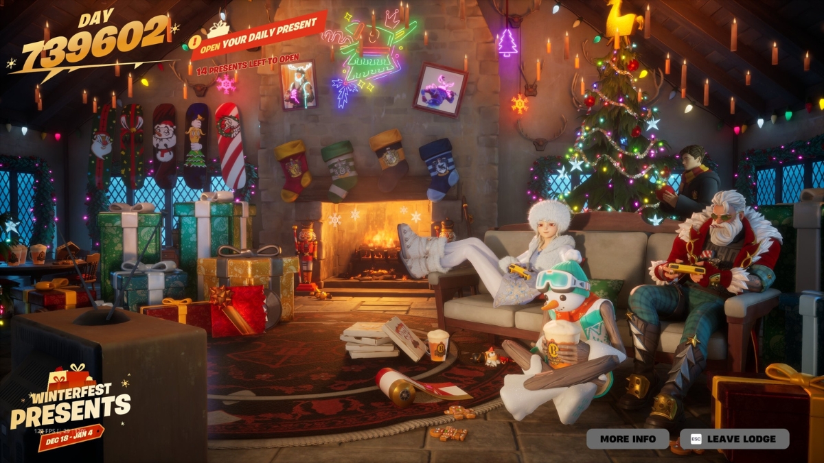 Fortnite Winterfest Lodge 2025
