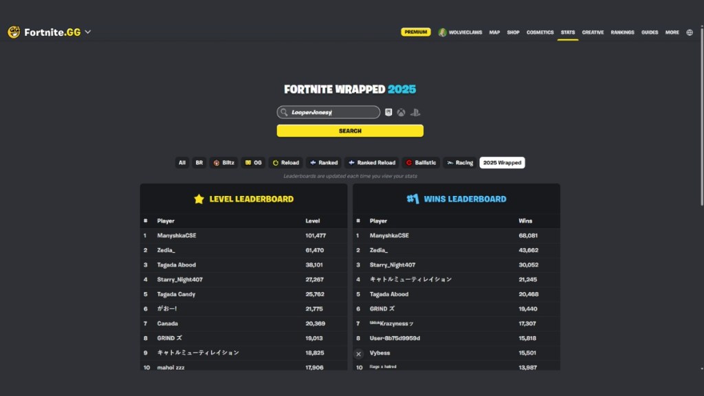 Fortnite Wrapped Stats 01