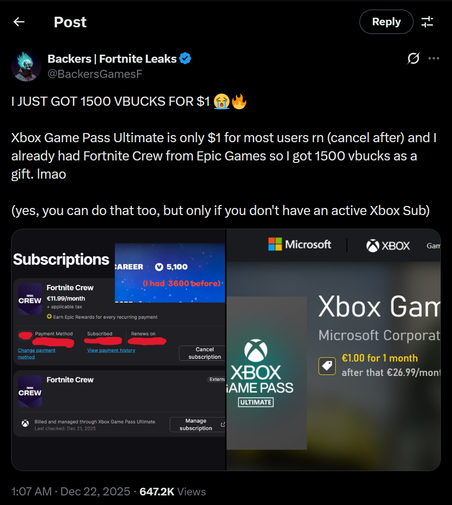 Fortnite Players Find Genius Trick to Get 1,500 V-Bucks for Just Under $1, Here’s How