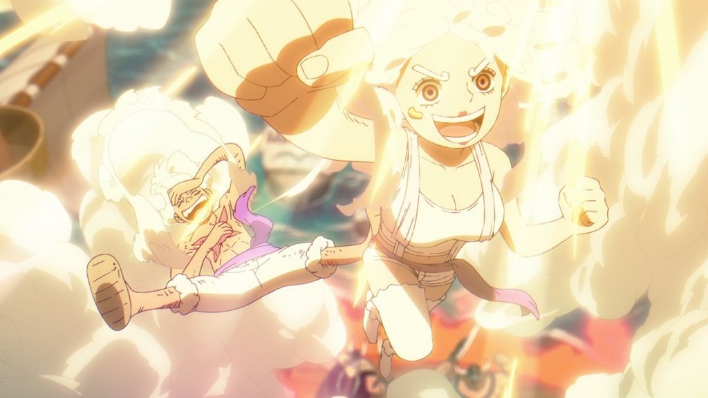 Joy Girl with Luffy in One Piece anime