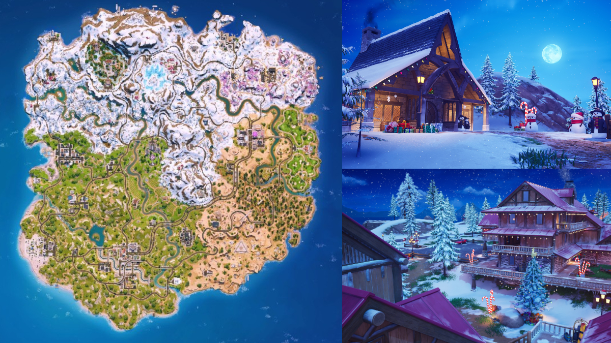 Fortnite Winterfest Map 2025