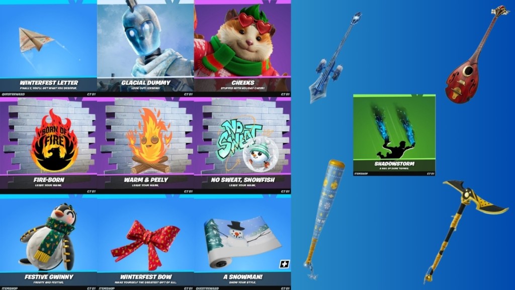 Fortnite Winterfest 2025 Free Items