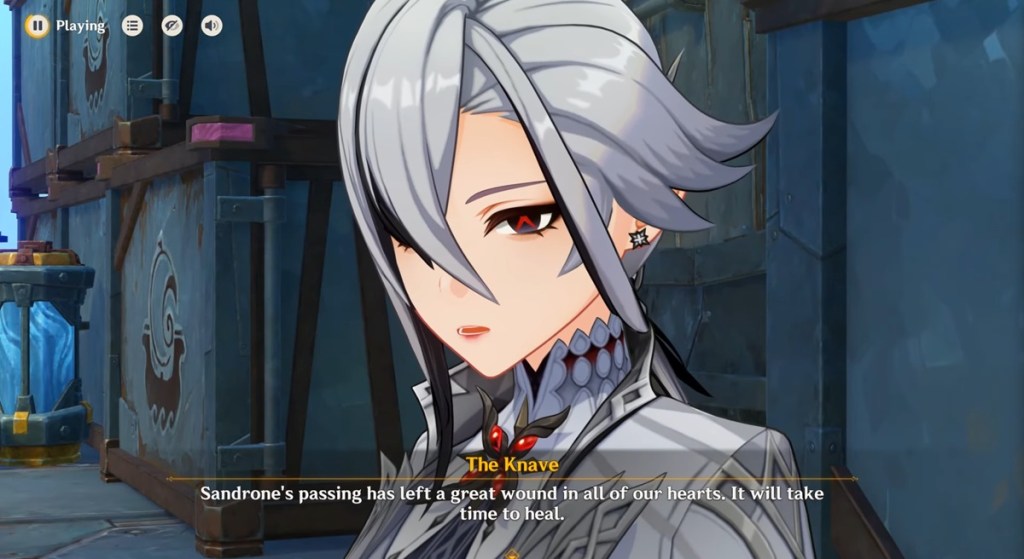 Arlecchino Confirms Sandrone's death in Genshin Impact