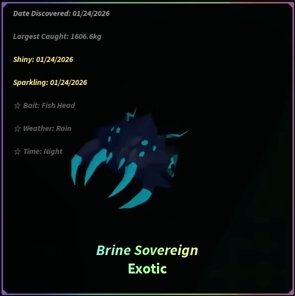 Brine Sovereign Fisch