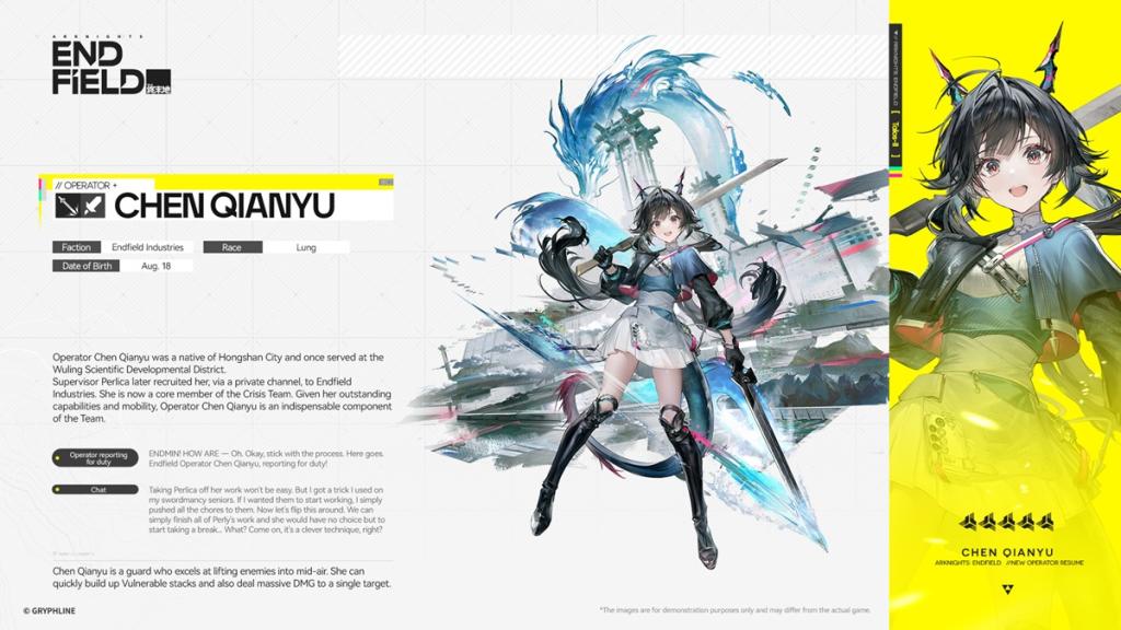 Chen Qianyu Arknights Endfield