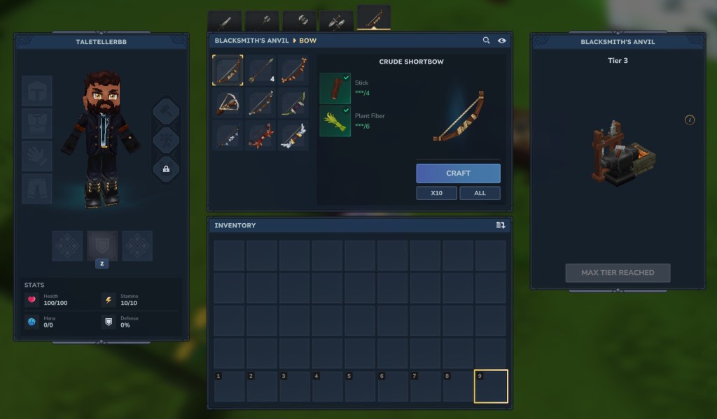 Craft Bows in Hytale