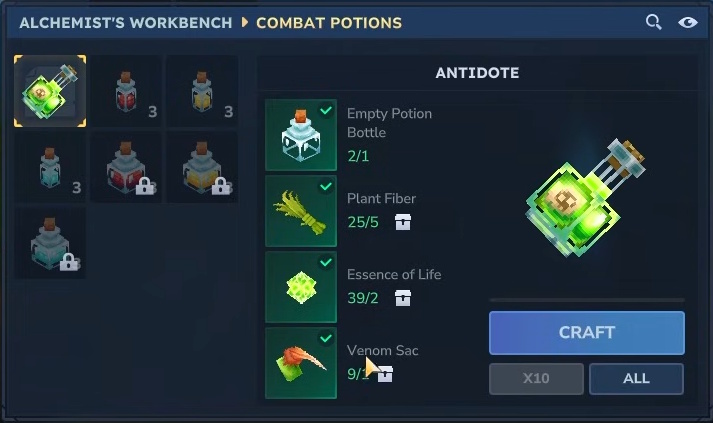 Create Potions with Glass Bottles in Hytale