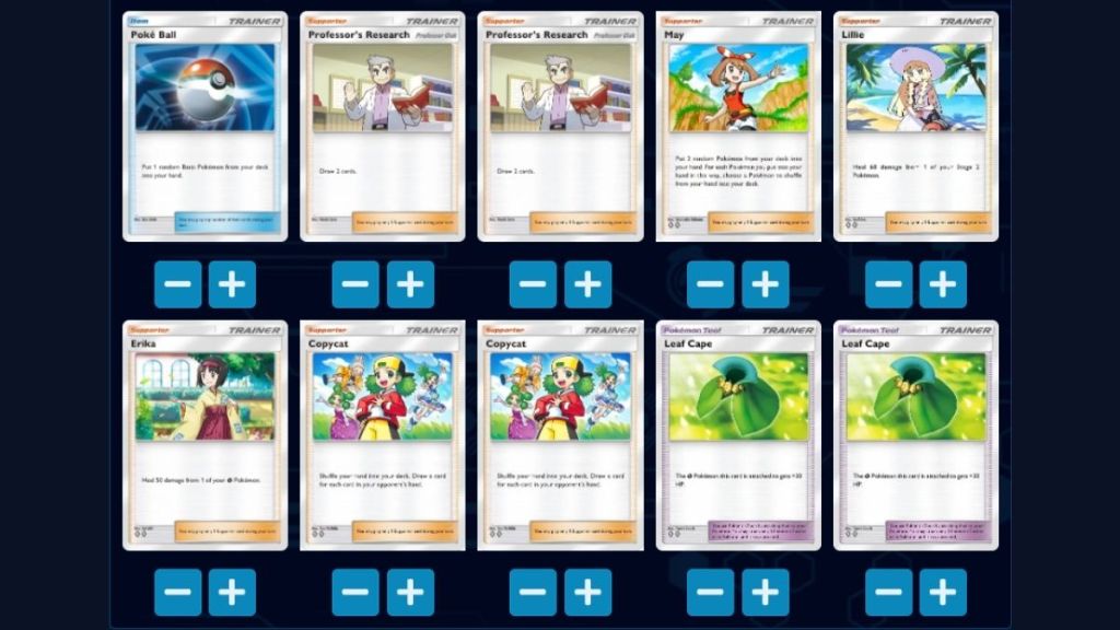 Decidueye EX Deck Cards