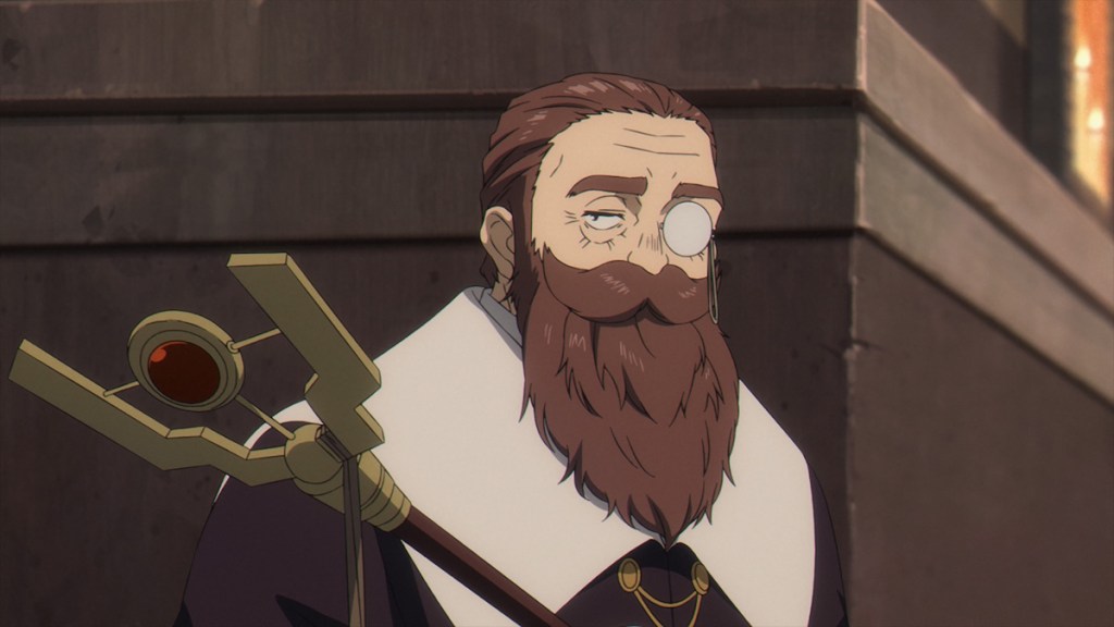 Denken with his staff