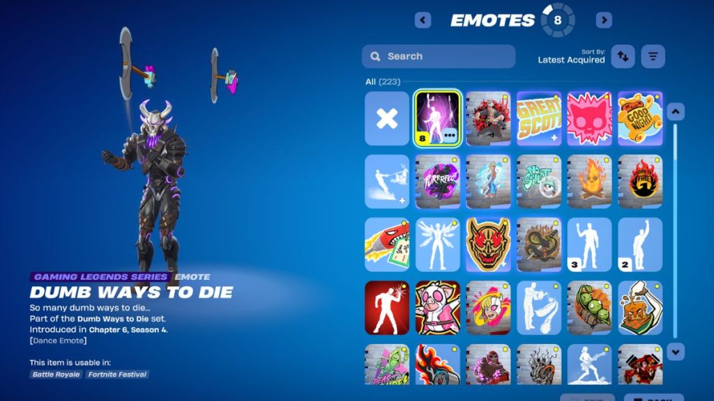 Fortnite Dumb Ways to Die Emote