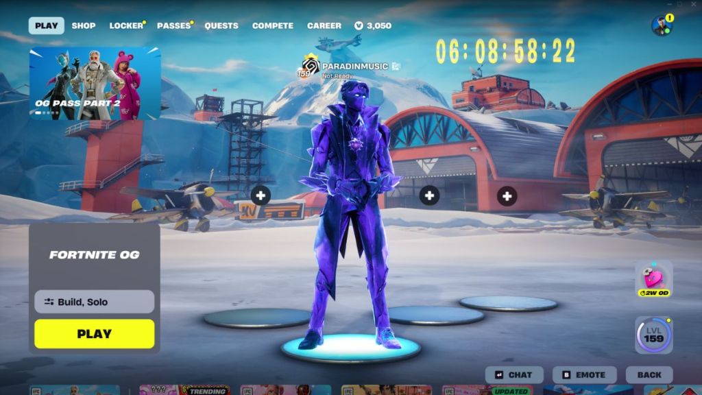 Fortnite OG Ice King Event Countdown