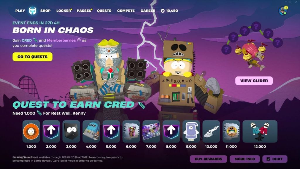 Fortnite Born in Chaos Mini Pass