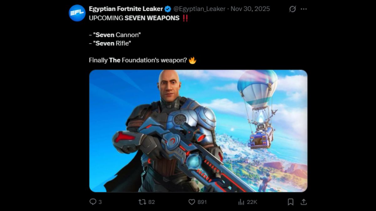 Fortnite The Seven weapons leak