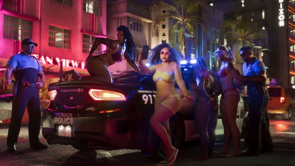 Police making arrests in GTA 6