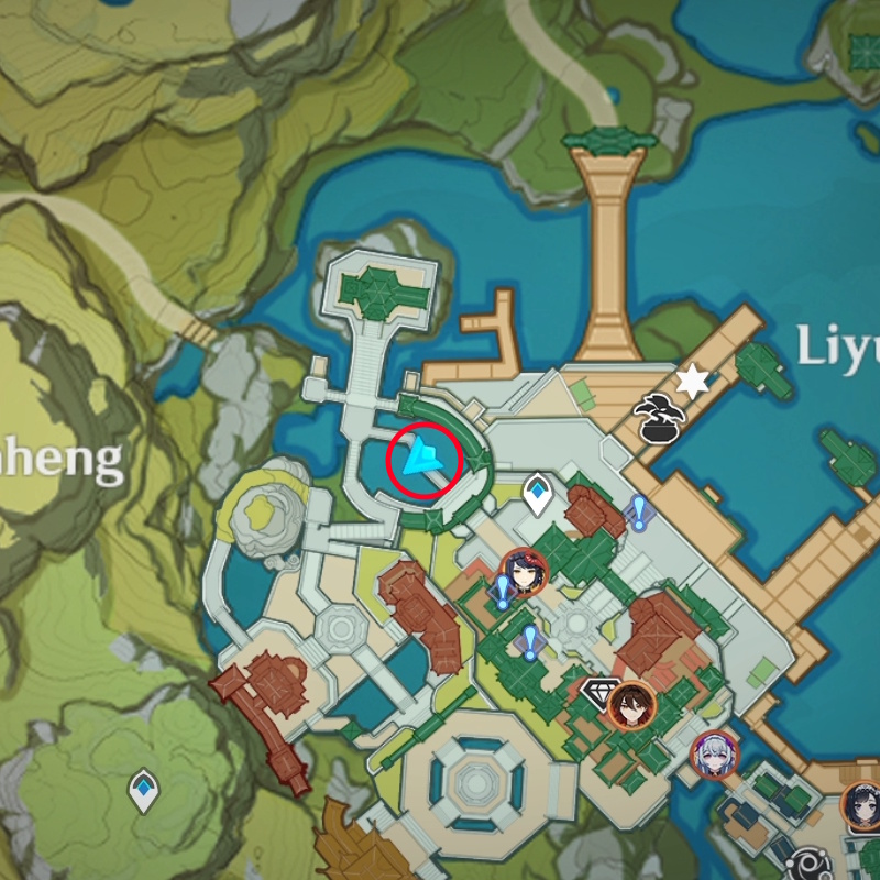 Genshin Impact Fortune Coin 14 Location on map