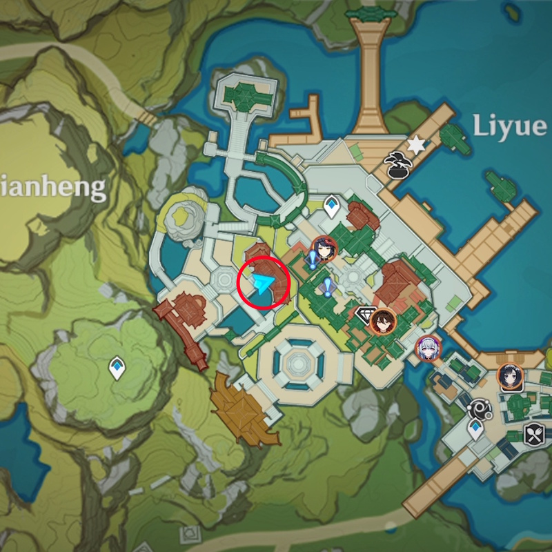 Genshin Impact Fortune Coin 15 Location on map