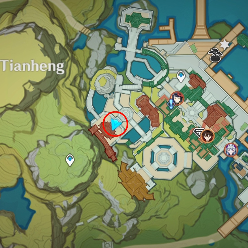 Genshin Impact Fortune Coin 16 Location on map