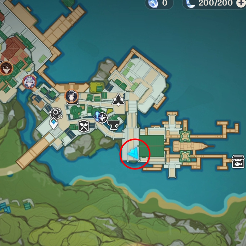 Genshin Impact Fortune Coin 3 Location on map