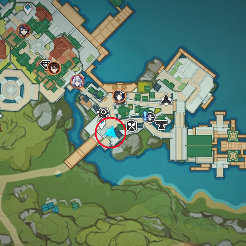 Genshin Impact Fortune Coin 6 Location on map