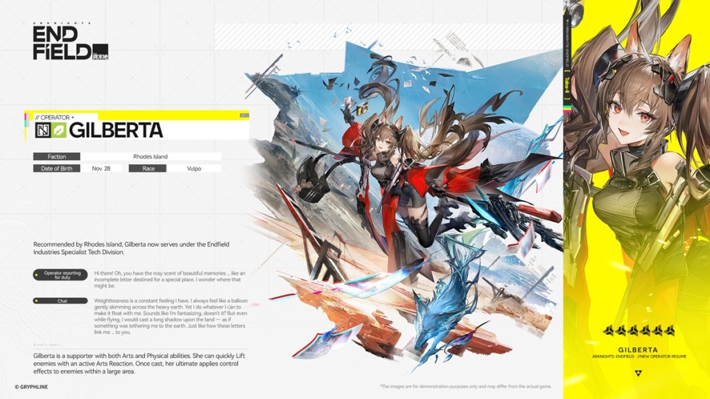 Gilberta Arknights Endfield