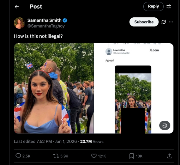 Grok AI Altered Bikini Image of Journalist