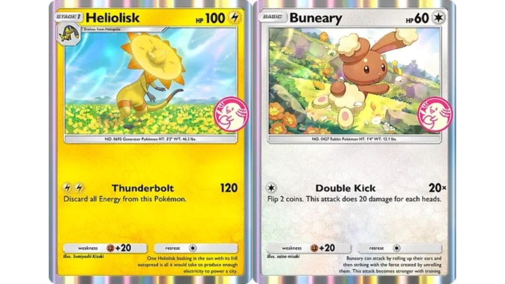 Heliolisk and Buneary Wonder Pick Promo Cards