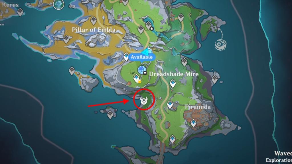 Hexadecatonic Mandragora boss location