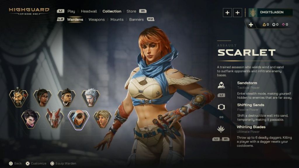 Scarlet in Highguard