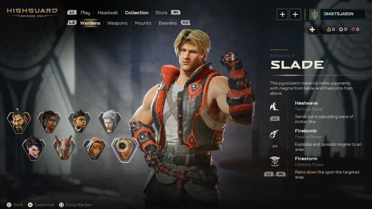 Slade in Highguard