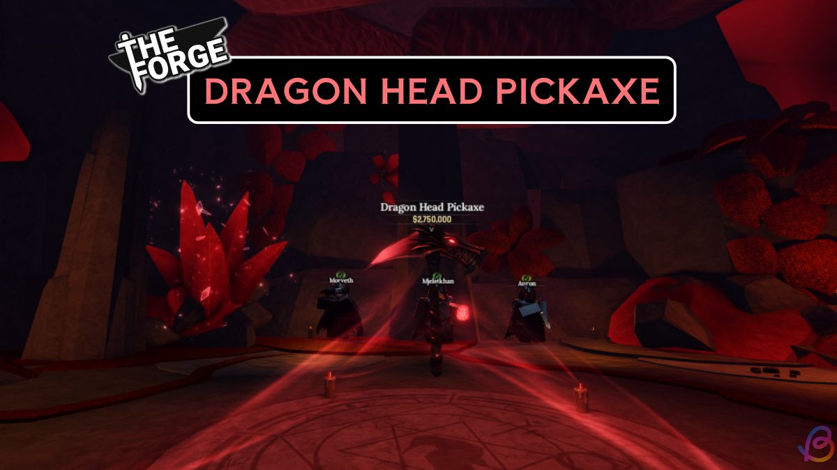 How to get the Dragon head pickaxe in the Forge