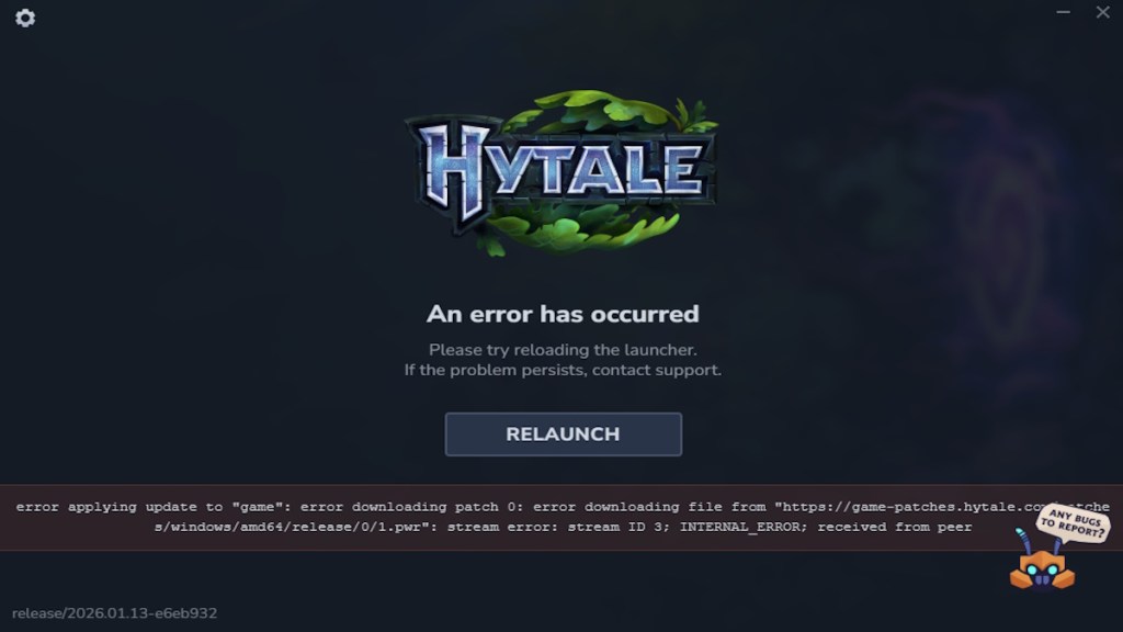 Hytale download stuck