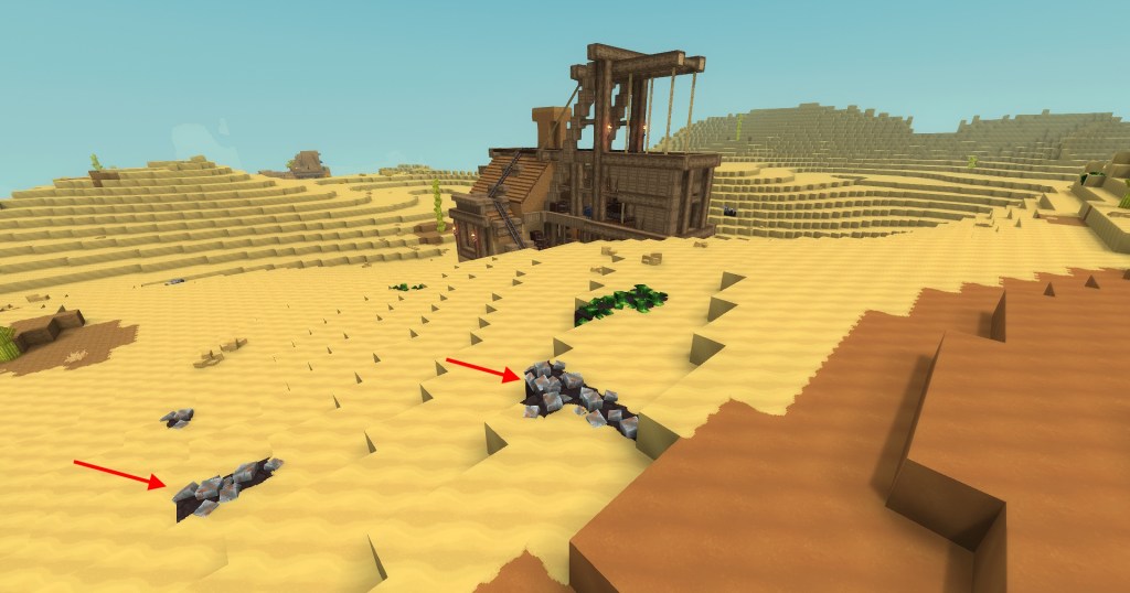 Iron on the surface on Howling Sands