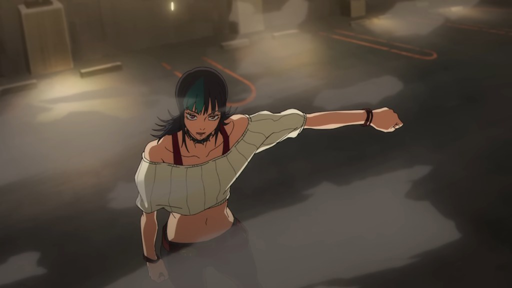 Kirara fighting in JJK anime