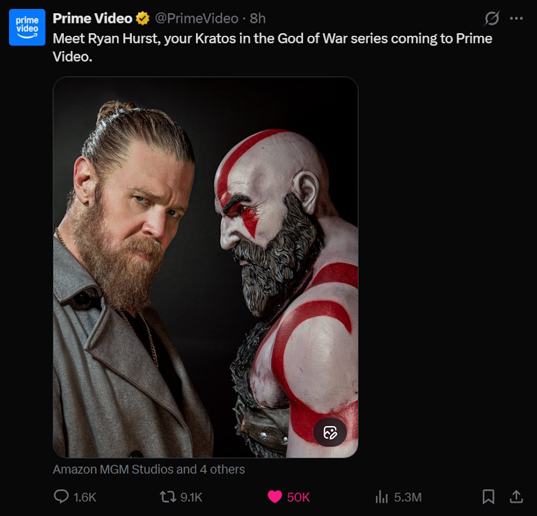 Kratos live action announcement