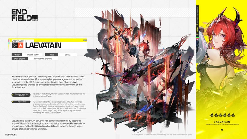 Laevatain Arknights Endfield