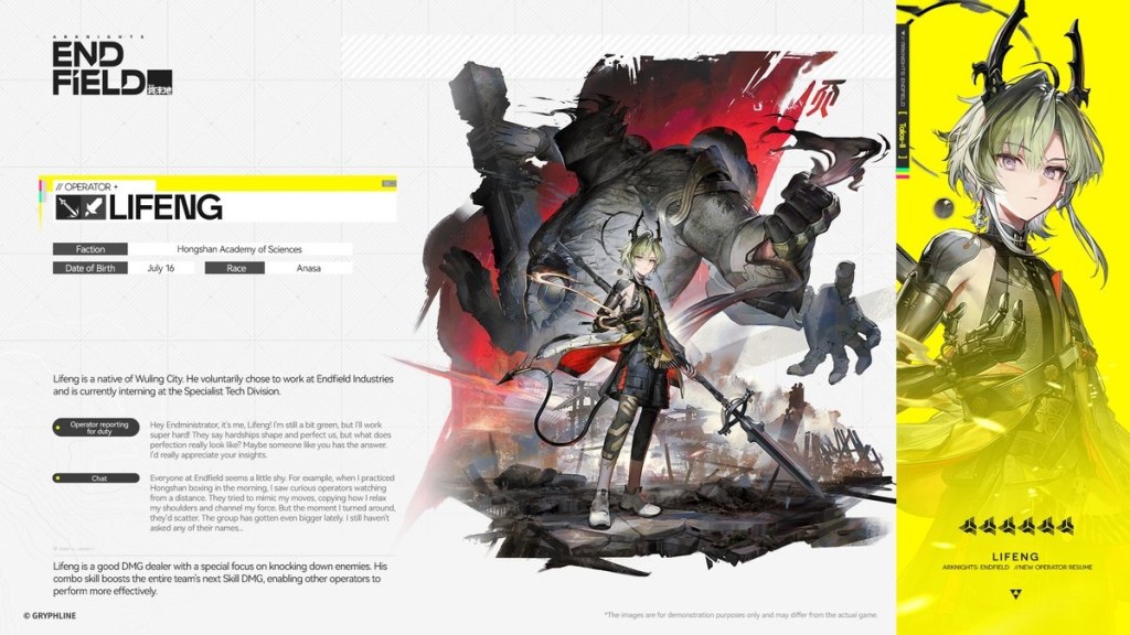 Lifeng Arknights Endfield