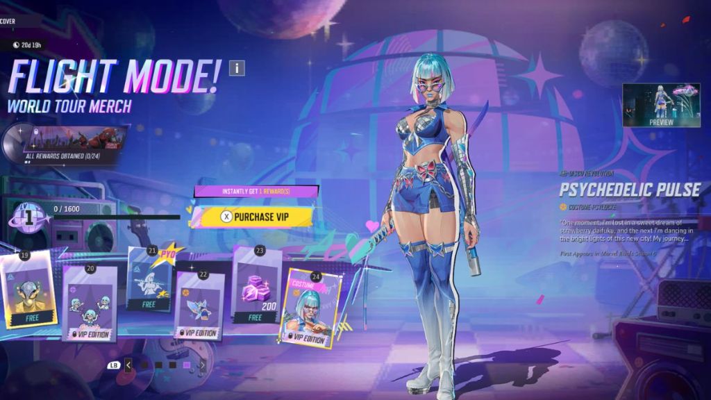 Marvel Rivals Psychedelic Pulse Psylocke Skin