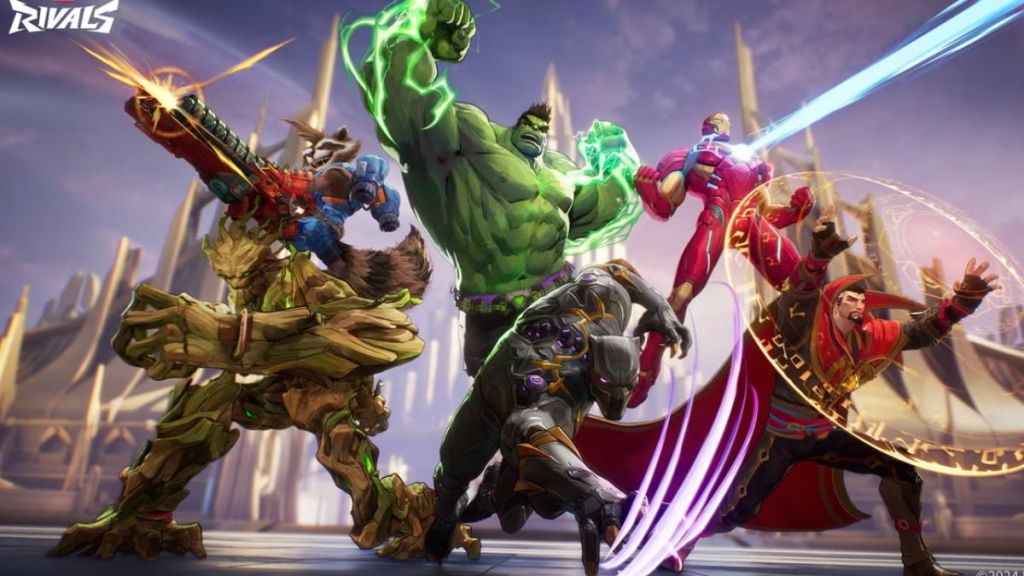 Marvel Rivals Heroes in Formation
