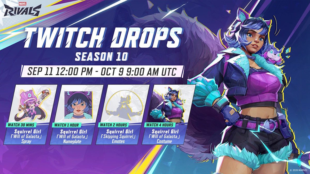 Marvel Rivals Season 10 twitch drops