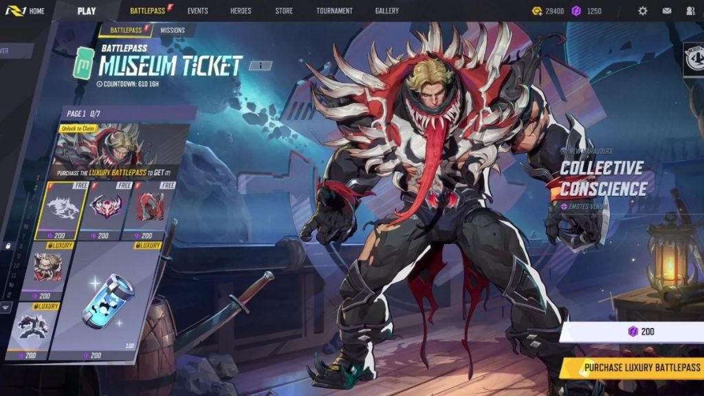 Marvel Rivals Season 6 Battle Pass Page 1