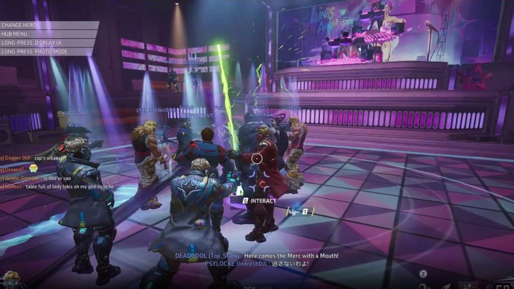Star-Lord in the Times Square Disco club