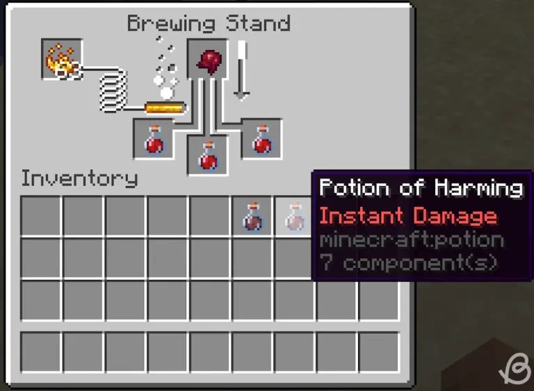 Minecraft-Potions-Potion-of-harming-and-its-ingredient-in-Minecraft