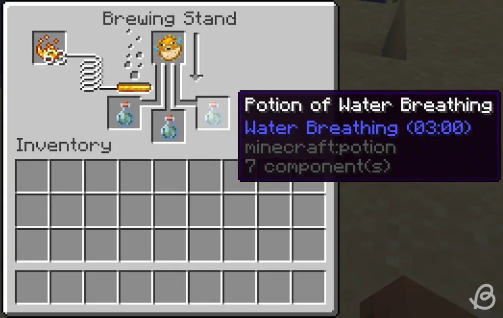 Minecraft-Potions-Potion-of-water-breathing-and-its-ingredient-in-Minecraft