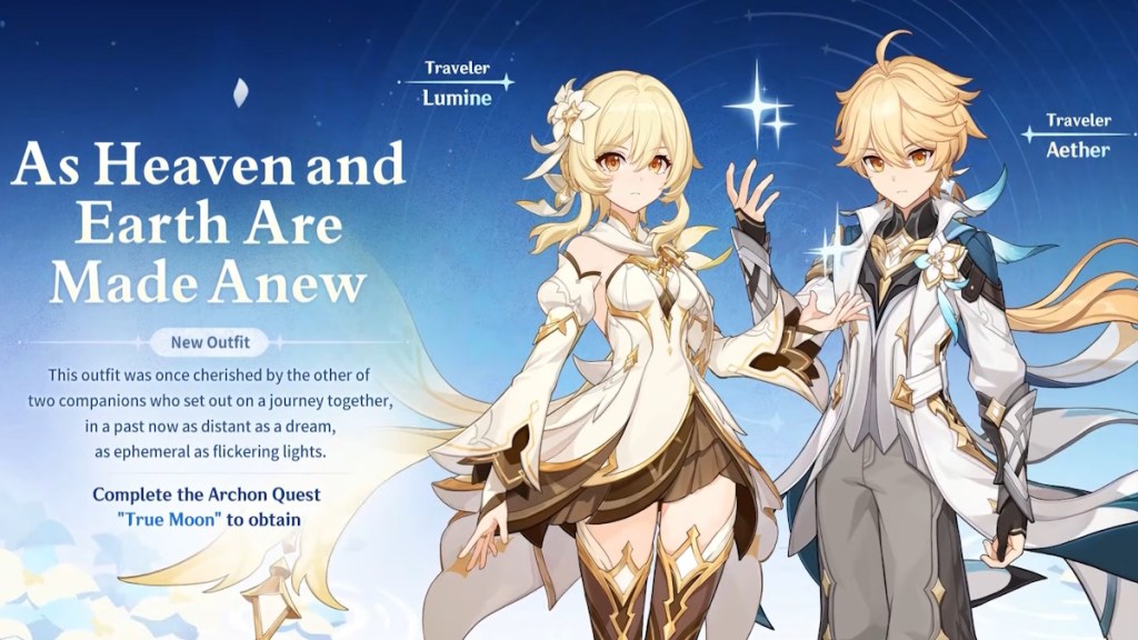 New Traveler outfit genshin Impact