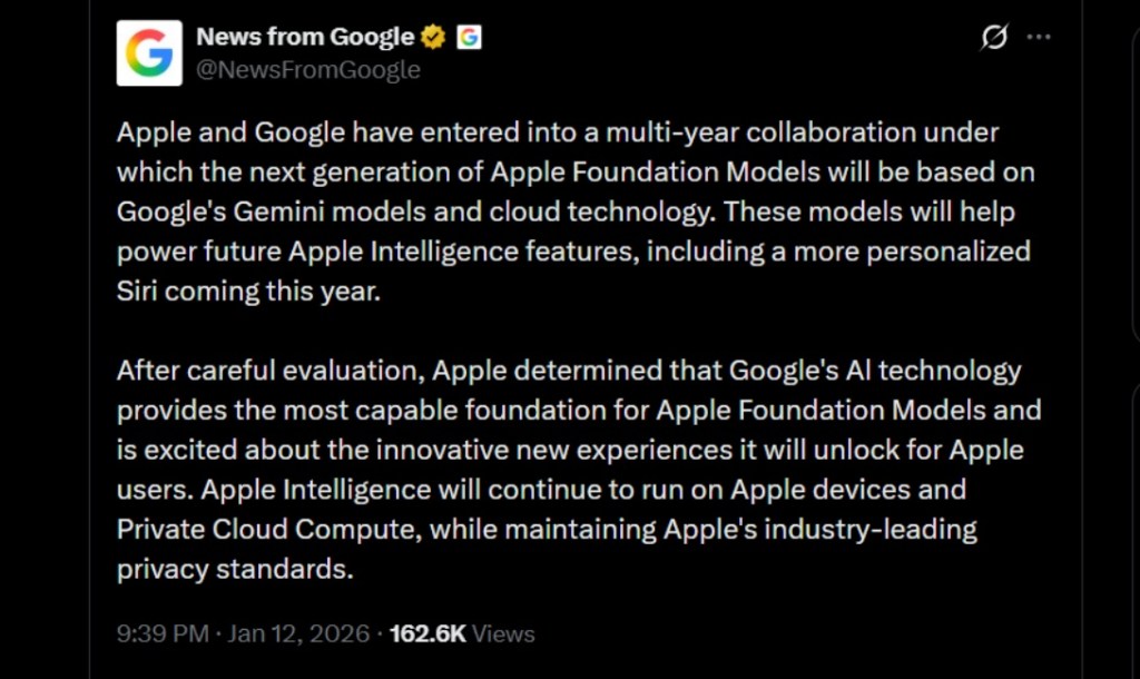 News from Google X Post Screenshot