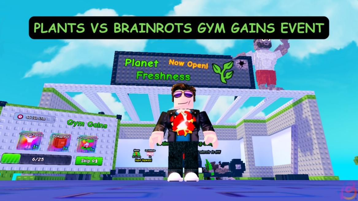PLANTS VS BRAINROTS GYM GAINS EVENT