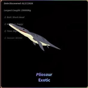 Pliosaur Stats in Fisch