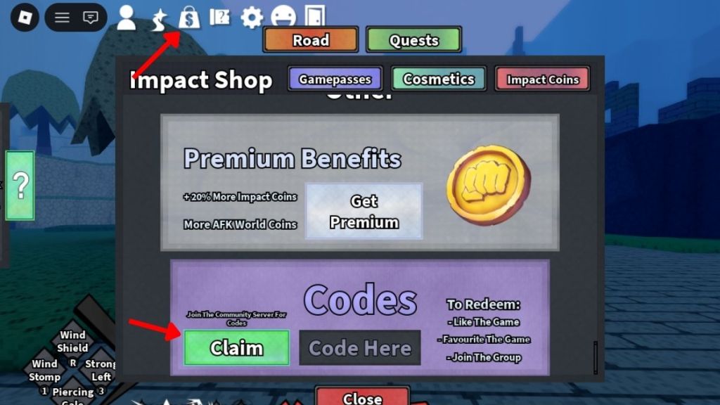 Redeem Impact Arena Codes