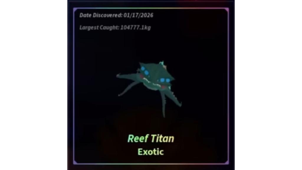 How to Get Reef Titan in Fisch
