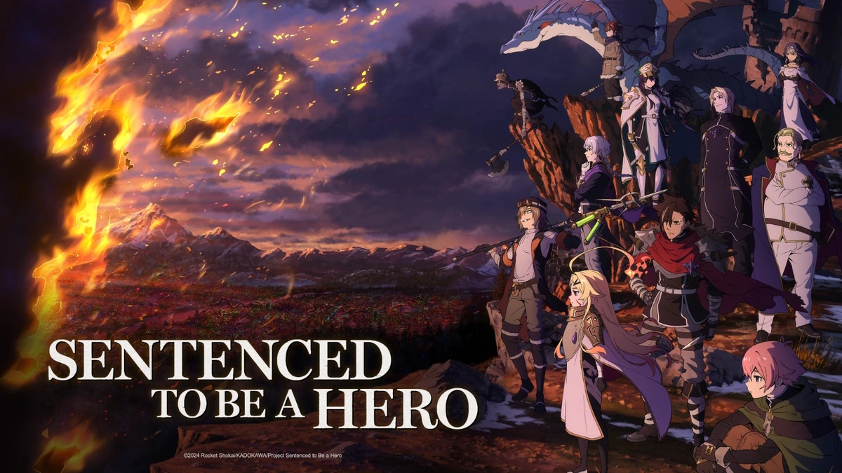 Sentenced to be a hero anime poster